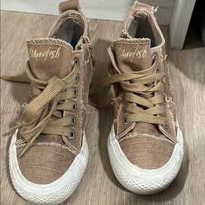 Blowfish Distressed Tan Sneakers